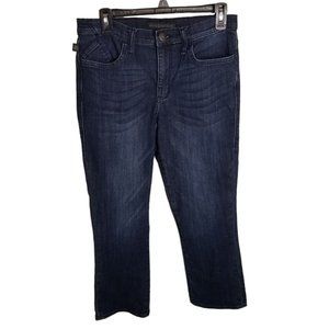 Rock Republic Jeans Kendall 10 Blue Jeans Capri Button Flap Tag Rivets